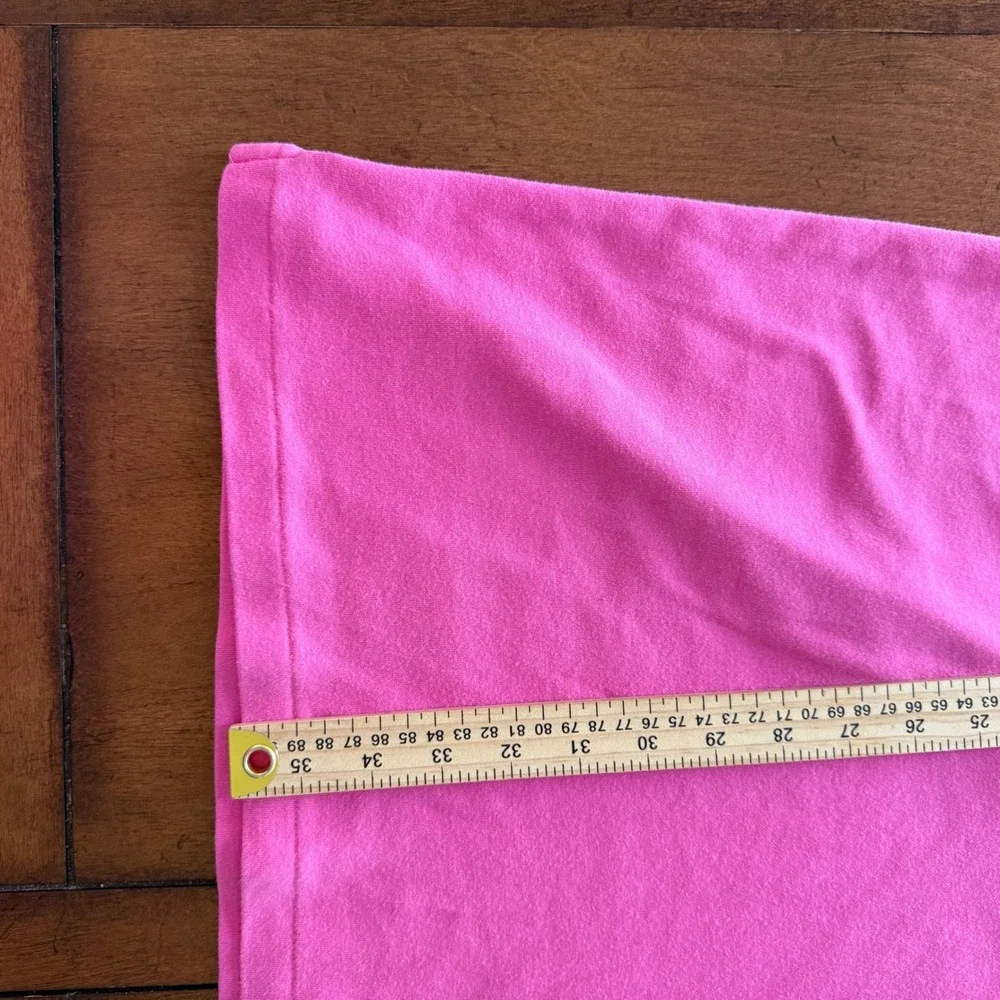 Ralph Lauren Pink Cotton Pique Polo Shirt Dress XL Navy Blue Pony Logo Short Slv - Picture 6 of 6